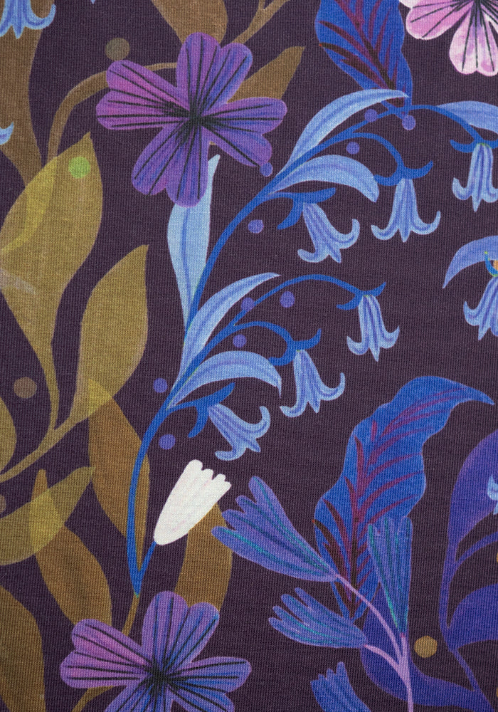 Lowell Painted Floral Print Midaxi Dress