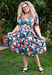 Lowri Flower Garden Print Dress