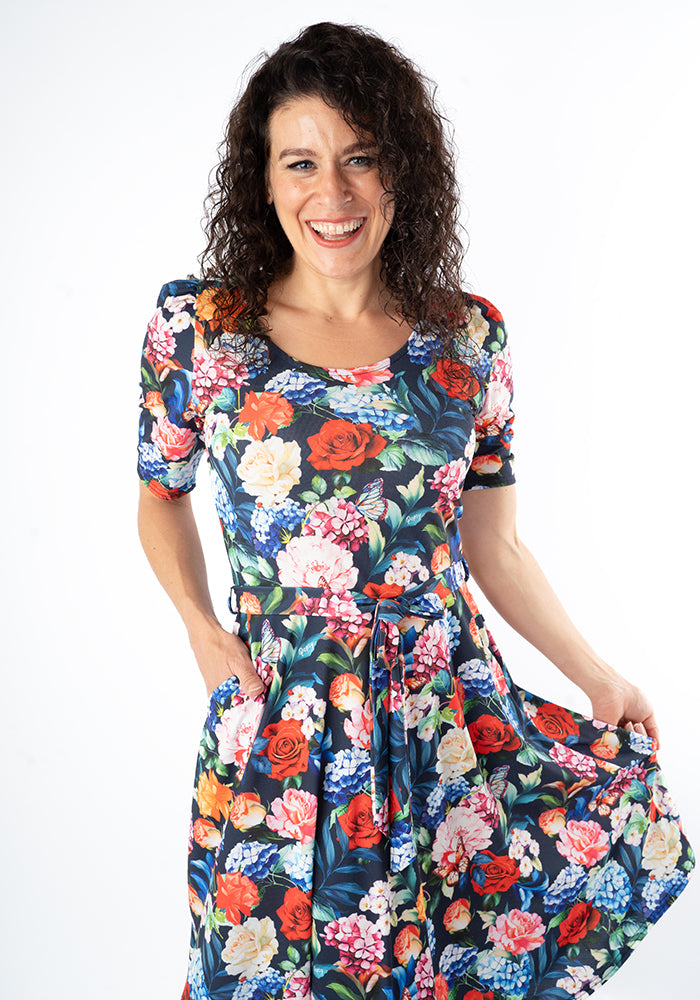 Lowri Flower Garden Print Dress
