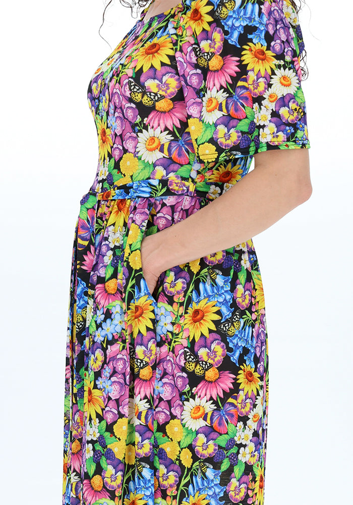 Fifth angle of Lucetta Floral Garden Print Midi Dress