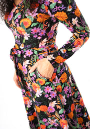 Luetta Playful Fairys Print Cotton Midi Dress