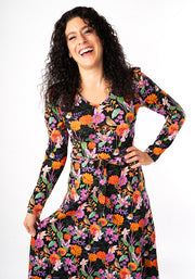 Luetta Playful Fairys Print Cotton Midi Dress