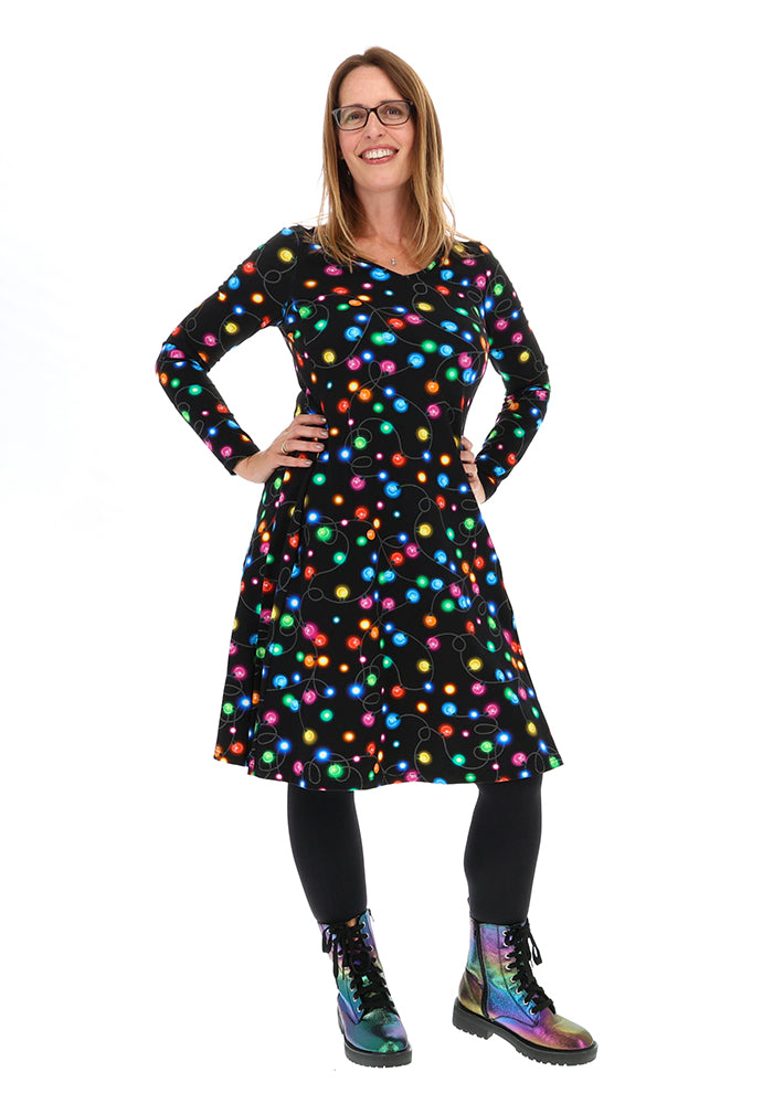 Luzia Fairy Lights Print Cotton Dress