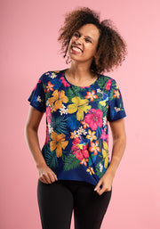Lusia Tropical Print Top