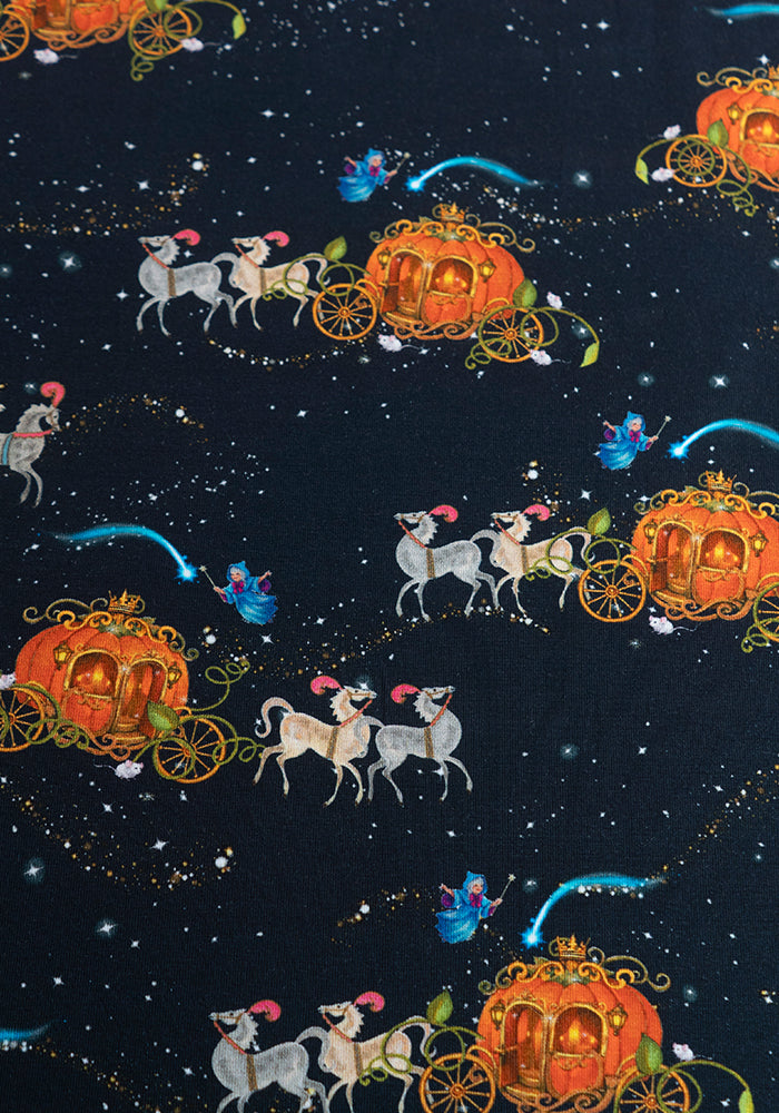 Lysandria Fairytale Carriage Print Cotton Dress