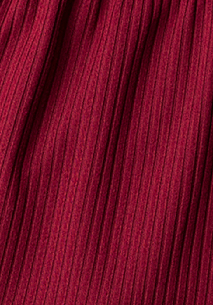 Deana Wine Tiered Hem Midi Dress