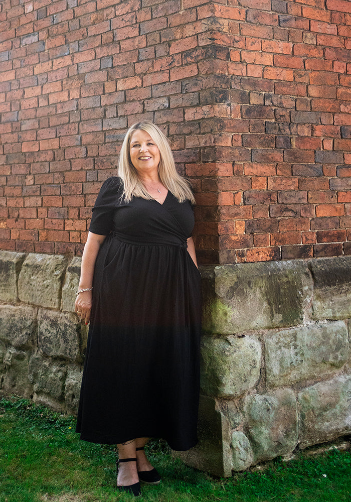 Baxter Plain Black Midaxi Dress