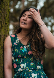 Dita Lemurs Print Full Skirt Dress