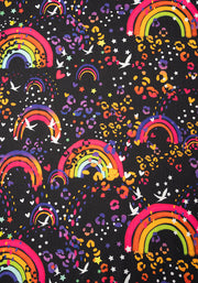 Mya Multi Coloured Animal & Rainbow Print Midaxi Dress