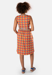 Maggie Summer Check Print Dress