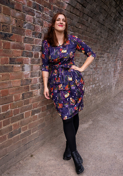 Magic Mystical Owl Print Dress