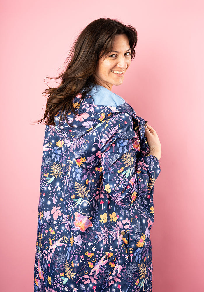 Eleventh angle of Magical Moth Print Popsy Coat