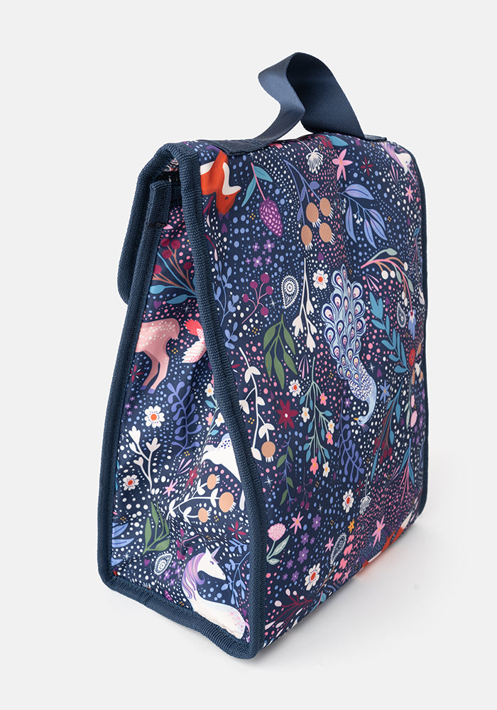 Sixth angle of Magical Woodland Print Popsy Lunch Bag