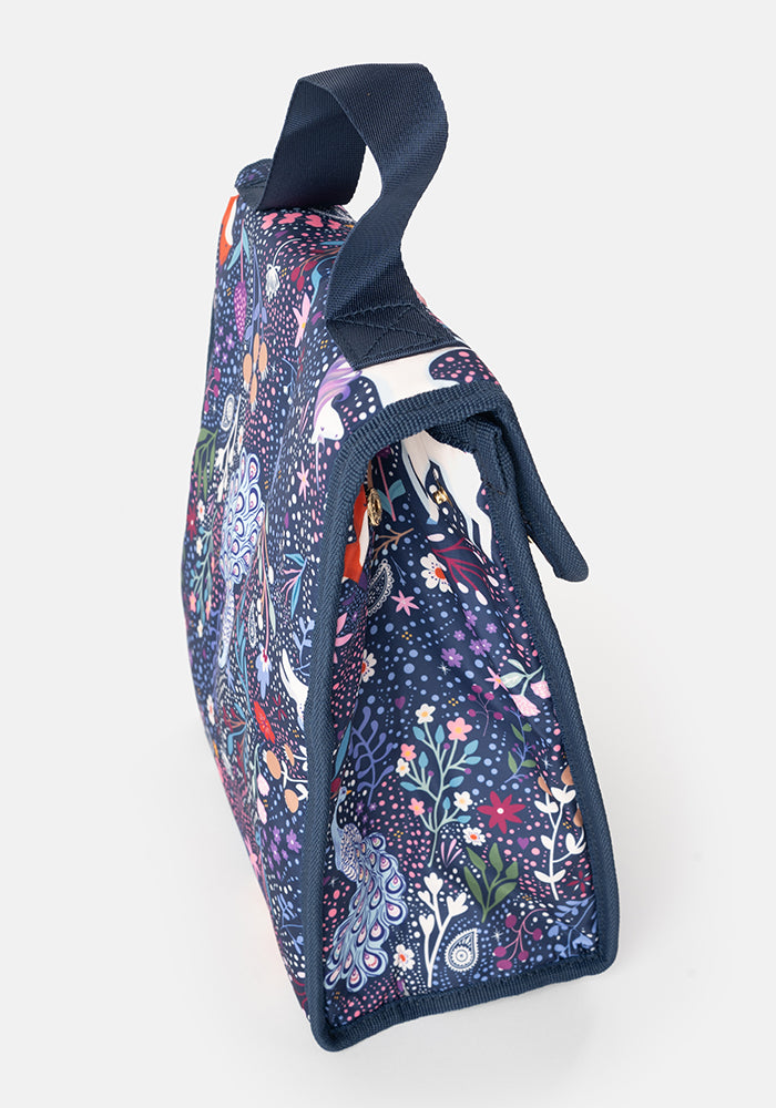 Fourth angle of Magical Woodland Print Popsy Lunch Bag