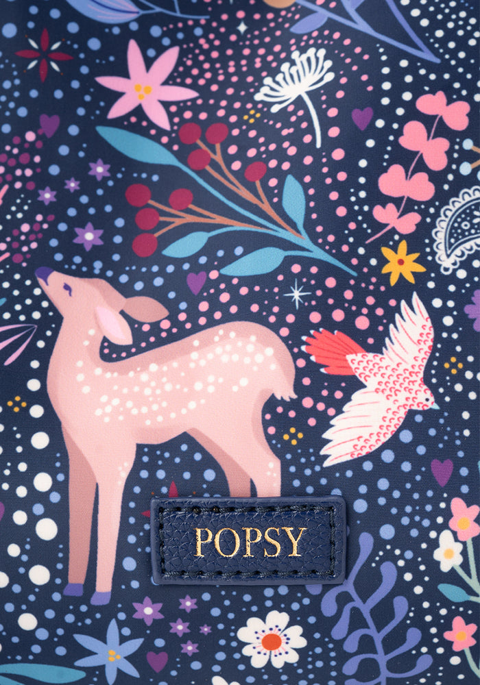 Second angle of Magical Woodland Print Popsy Lunch Bag