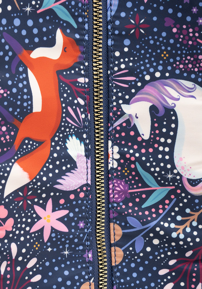 Third angle of Magical Woodland Print Holdall