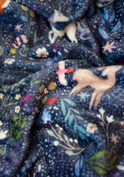 Magical Woodlands Print Fleece Dressing Gown