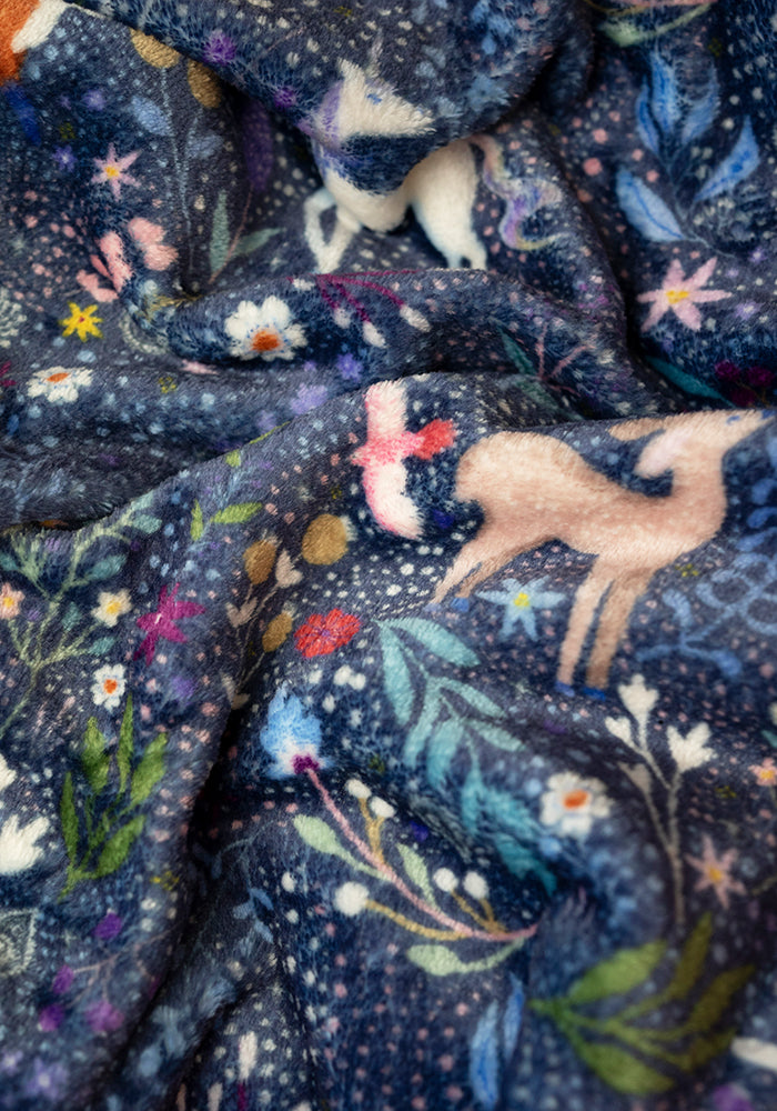 Magical Woodlands Print Fleece Dressing Gown