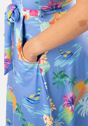 Maila Hawaiian Summer Print Dress