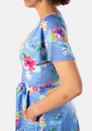 Maila Hawaiian Summer Print Dress