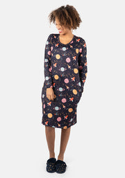 Mandy Space Print Nightshirt