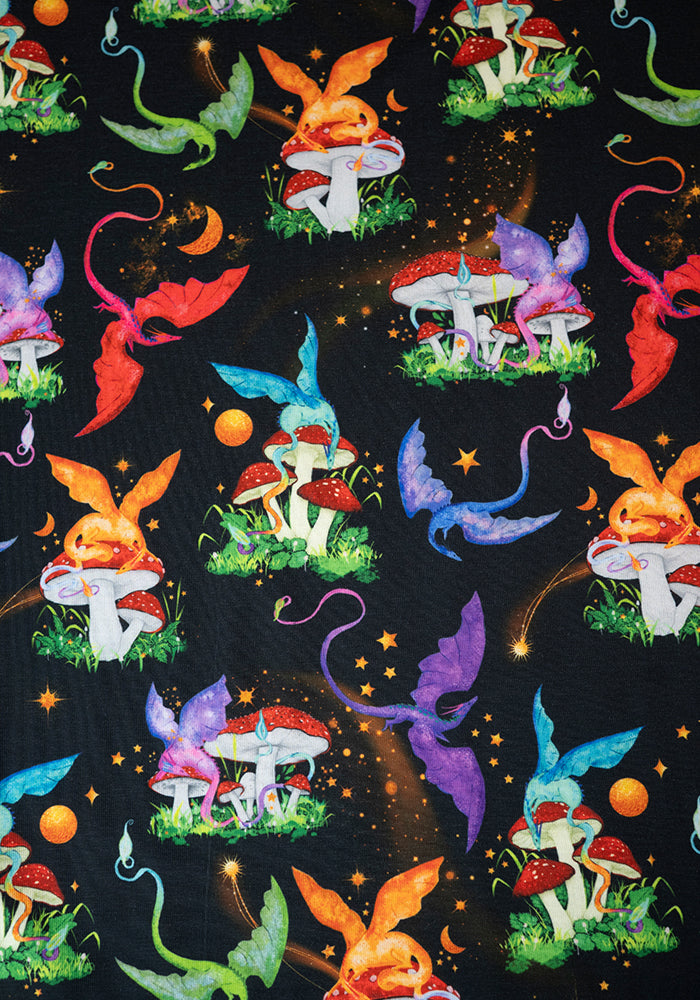 Second angle of Manon Dragons and Mushrooms Print Tunic