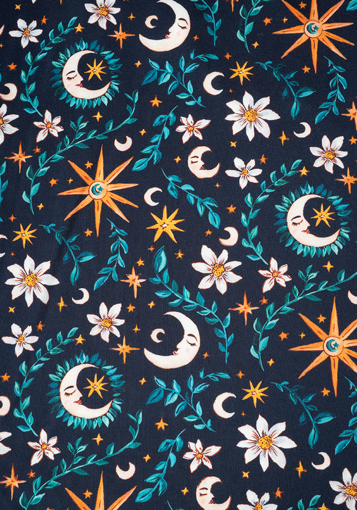 Second angle of Manon Celestial Moon Print Jersey Tunic