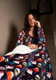 Marlys Halloween Mugs Print Pyjama Set