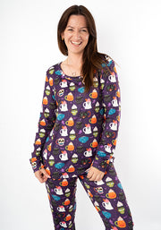 Marlys Halloween Mugs Print Pyjama Set