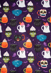 Marlys Halloween Mugs Print Pyjama Set