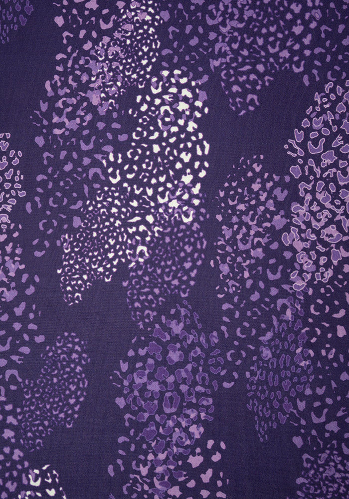 Marna Purple Animal Print Dress
