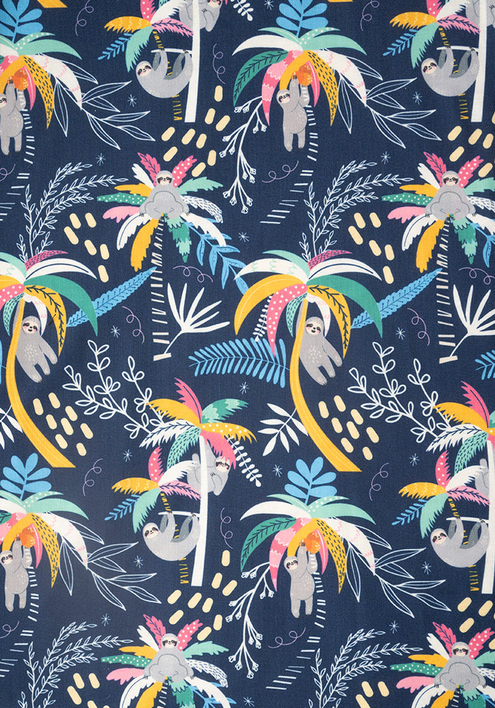 Marnie Sloths Palm Print Dress