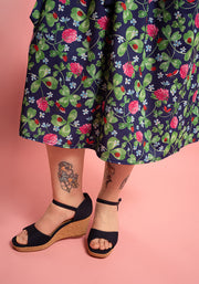 Maura Shamrock And Ladybird Print Midi Dress