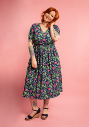 Maura Shamrock And Ladybird Print Midi Dress