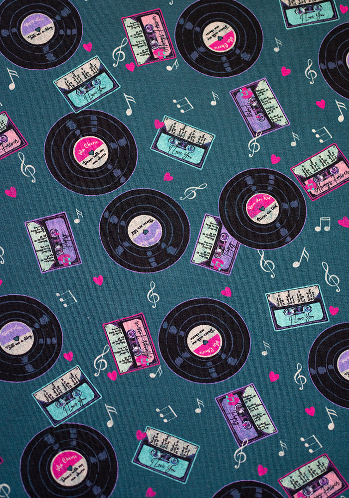 Second angle of Jayleen Mixed Tape Mix Print Cotton Midi Dress