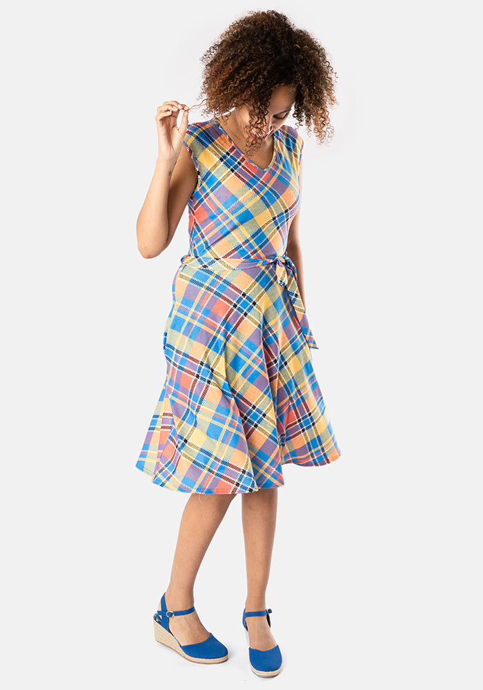 McKenna Check Print Dress