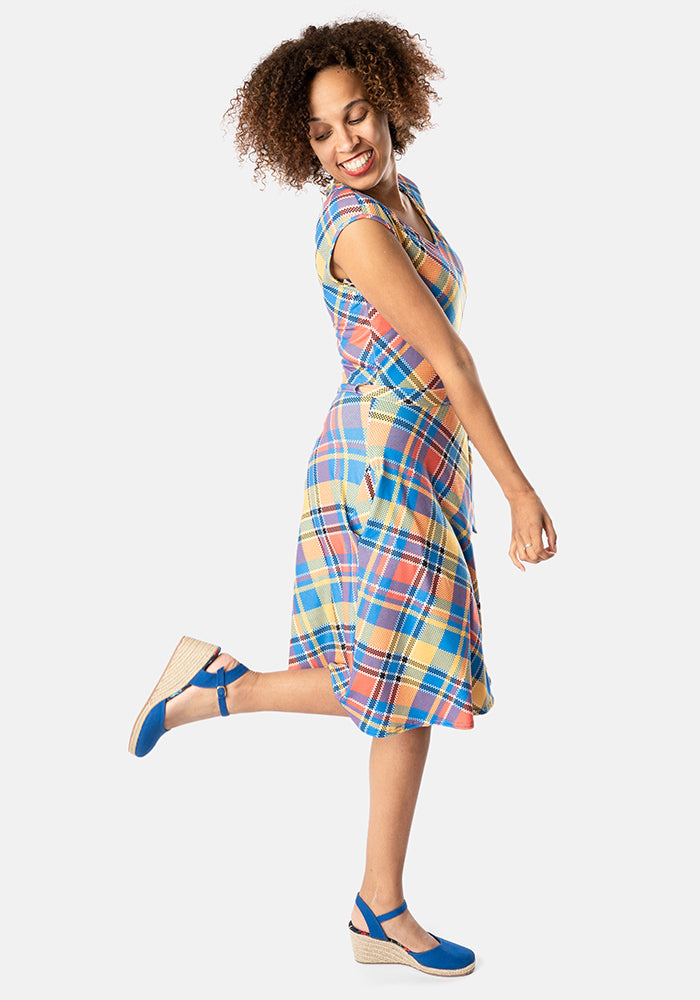 McKenna Check Print Dress