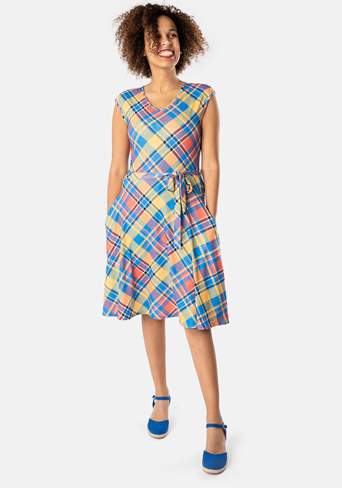 McKenna Check Print Dress