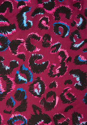 Melrose Large Scribble Animal Print Tiered Hem Midaxi Dress