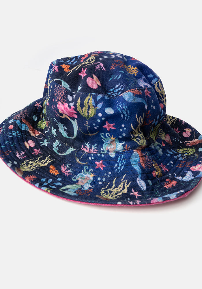 Mermaid Print Bucket Hat