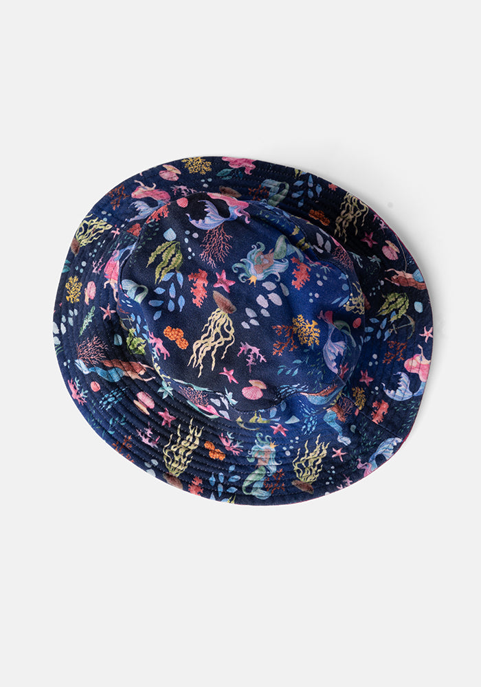 Fourth angle of Mermaid Print Bucket Hat