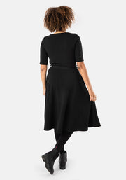 Merle Black Vintage Swing Dress