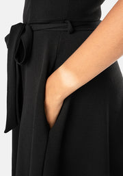 Merle Black Vintage Swing Dress