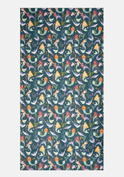 Large Mermaid And Seal Print Towel