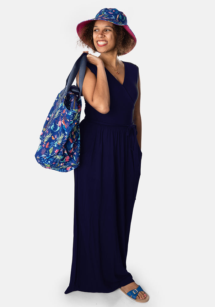 Mermaid Print Beach Bag