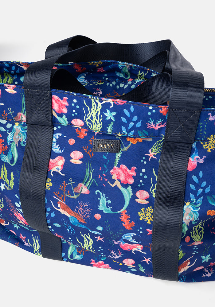 Mermaid Print Beach Bag