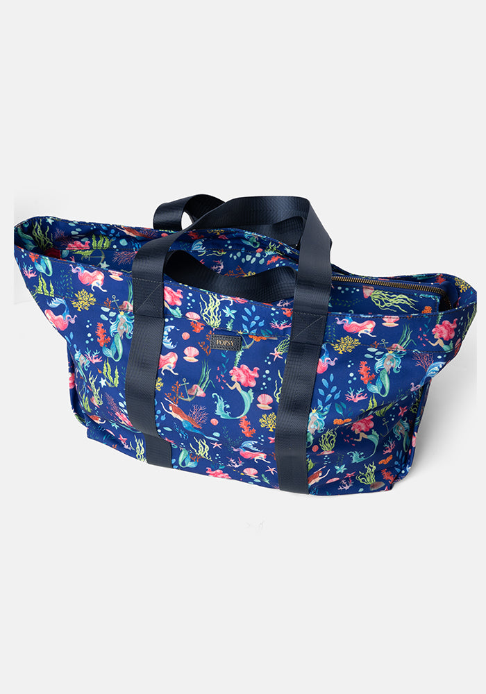Mermaid Print Beach Bag