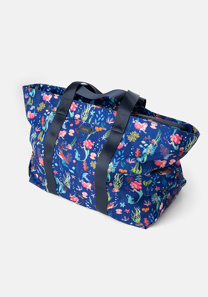 Mermaid Print Beach Bag