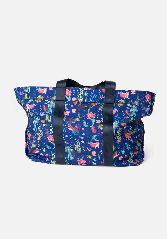 Mermaid Print Beach Bag