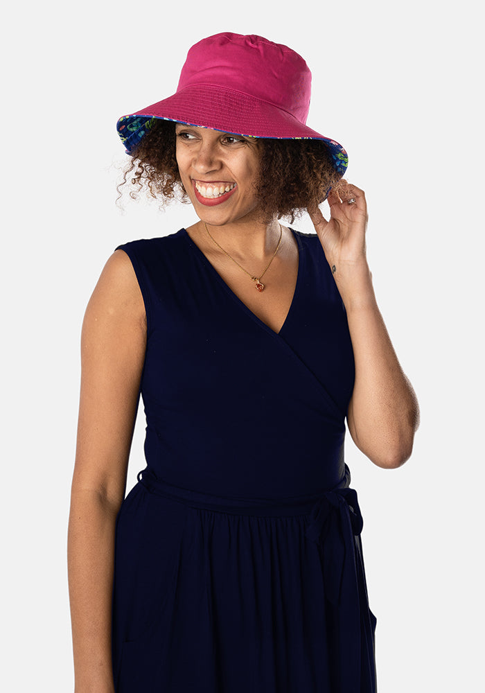 Eighth angle of Mermaid Print Bucket Hat